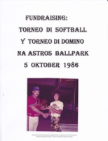 Historia di Don Flip Racing, image # 309, Fundraising: Torneo di Softball y torneo di Domino na Astros Ballpark, 5 oktober 1986, Don Flip Racing Team Aruba
