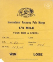 Historia di Don Flip Racing, image # 324, Drag Race na Palo Marga: Pan American Race of Champs, november 1986, Don Flip Racing Team Aruba