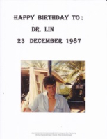 Historia di Don Flip Racing, image # 350, Happy Birthday to Dr. Lin, 23 december 1987, Don Flip Racing Team Aruba