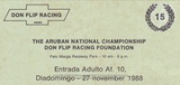 Historia di Don Flip Racing, image # 465, Drag Race: The Arubian National Championship Hosted by Don Flip Racing, 26 y 27 november 1988, Don Flip Racing Team Aruba