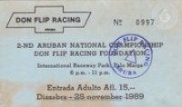 Historia di Don Flip Racing, image # 713, Drag Race: 2nd Aruban National Championship, 25 y 26 november 1989, hosted by Don Flip Racing, Don Flip Racing Team Aruba