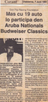 Historia di Don Flip Racing, image # 930, Drag Race: Aruba Nationals Budweiser Classic, hosted by Don Flip, 26-28 juli 1991, Don Flip Racing Team Aruba