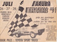 Historia di Don Flip Racing, image # 934, Drag Race: Aruba Nationals Budweiser Classic, hosted by Don Flip, 26-28 juli 1991, Don Flip Racing Team Aruba