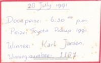 Historia di Don Flip Racing, image # 988, Drag Race: Aruba Nationals Budweiser Classic, hosted by Don Flip, 26-28 juli 1991, Don Flip Racing Team Aruba
