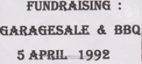 Historia di Don Flip Racing, image # 1026, Fundraising: Garage Sale y BBQ, 5 april 1992, Don Flip Racing Team Aruba