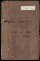 kol-0276: Brievenboek van ontvangen brieven (missiven) van de Administrateur van Financien van de Kolonie Curacao aan de Gezaghebber, 1846-1854