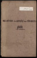 kol-0279: Brievenboek van ontvangen brieven (missiven) van de Administrateur van Financien van de Kolonie Curacao aan de Gezaghebber, 1860