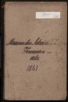 kol-0280: Brievenboek van ontvangen brieven (missiven) van de Administrateur van Financien van de Kolonie Curacao aan de Gezaghebber, 1861