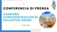 Conferencia di Prensa Comision Conscientisacion Sclavitud Aruba, 14 juni 2023, CCSA