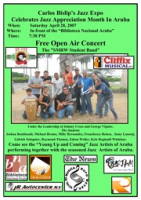 Carlos Bislip's Jazz Expo, SMRW Student Band, poster 5, The News Aruba