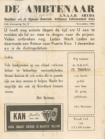 De Ambtenaar (November 1966), Algemene Nederlands Antilliaanse Ambtenarenbond - Aruba