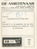 De Ambtenaar (Augustus 1967), Algemene Nederlands Antilliaanse Ambtenarenbond - Aruba