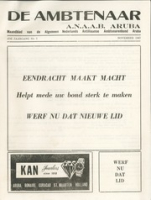 De Ambtenaar (November 1967), Algemene Nederlands Antilliaanse Ambtenarenbond - Aruba