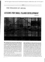 The Tragedy of Aruba. Lessons for Small Island Development, Cole, Sam