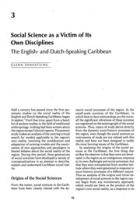 Social Science as a Victim of Its Own Disciplines: The English- and Dutch-Speaking Caribbean, Sankatsing, Glenn