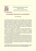 Development and Society in the Americas, Sankatsing, Glenn