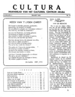 Cultura (Maart 1955) : Maandblad van het Cultureel Centrum Aruba, Cultureel Centrum Aruba