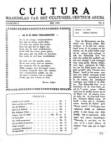 Cultura (Mei 1955) : Maandblad van het Cultureel Centrum Aruba, Cultureel Centrum Aruba