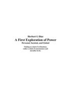 A First Exploration of Power : Personal, Societal, and Global, Diaz, Herbert I.