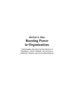 Boosting Power in Organizations, Diaz, Herbert I.