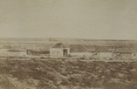Huizen op een concessie van de Aruba Phosphaat Maatschappij, Seroe Colorado, Aruba