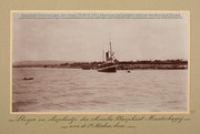 'Steiger en sleepbootje der Aruba Phosphaat Maatschappij aan de St. Nicolaasbaai' (Koninklijke Verzamelingen, Den Haag, 'Album van de Nederlandse Antillen', FA-0714)