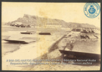 Het Asiento-schiereiland in het Schottegat, Curaçao, gezien vanaf Fort Nassau. Foto Soublette et Fils, Curaçao (ca. 1900-1920), Array