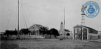 Centrum van Oranjestad omstreeks 1920 (Dr. Johan Hartog Collection)