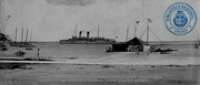 Pantserdekschip Zeeland, Waf di Rey, Paardenbaai, Oranjestad (Dr. Johan Hartog Collection)
