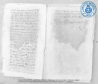 'Het oudste geschreven document op Aruba is het boek in het R.K. Kerkelijk Archief te Oranjestad, begonnen door pater Cristoval de Queseda in 1778' (Dr. Johan Hartog Collection)