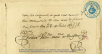'Het oudste geschreven document op Aruba is het boek in het R.K. Kerkelijk Archief te Oranjestad, begonnen door pater Cristoval de Queseda in 1778' (Dr. Johan Hartog Collection)