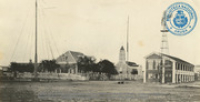 Centrum van Oranjestad omstreeks 1920 (Dr. Johan Hartog Collection)