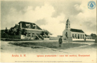 Aruba A.H. Iglesia protestante i casa del medico, Oranjestad.