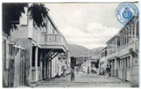 Fhilipsburg. View of street looking west. (Philipsburg) ca. 1915 : Beeldcollectie Dr. Johan Hartog, St. Martin/Sint Maarten, no. 001-06-015