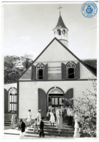 Oude kerk, Philipsburg. Afgebroken in 1950 : Beeldcollectie Dr. Johan Hartog, St. Martin/Sint Maarten, no. 001-06-102