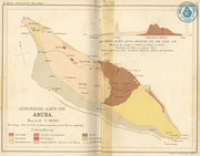 Geologische Karte von Aruba (1888) - Martin