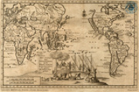 Zee-togten door Thomas Candys na de West Indien en van daar rondom den gantzen Aardkloot gedaan (1706), Cavendish, Thomas; Aa, Pieter van der