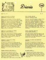 Diario LAGO (Thursday, April 15, 1971), Lago Oil and Transport Co. Ltd.