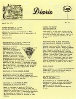 Diario LAGO (Monday, April 26, 1971), Lago Oil and Transport Co. Ltd.