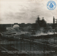General view of refinery at sunrise (#4888, Lago , Aruba, April-May 1944), Morris, Nelson