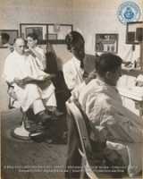 Colony Barber Shop in Esso Club (#4983, Lago , Aruba, April-May 1944), Morris, Nelson
