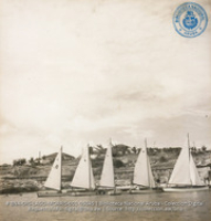Sailboating on Lagoon (#5045, Lago , Aruba, April-May 1944), Morris, Nelson
