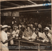 Inside Plant Commissary immediately after 4 PM quitting time (#5083, Lago , Aruba, April-May 1944), Morris, Nelson