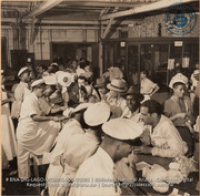 Inside Plant Commissary immediately after 4 PM quitting time (#5085, Lago , Aruba, April-May 1944), Morris, Nelson