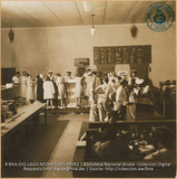 Community commissary showing meat counter (#5092, Lago , Aruba, April-May 1944), Morris, Nelson
