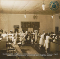 Community commissary showing meat counter (#5095, Lago , Aruba, April-May 1944), Morris, Nelson