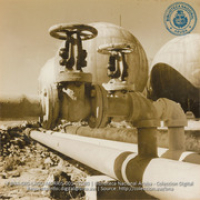Hortonspheres - Used for storage of gas under pressure (#5180, Lago , Aruba, April-May 1944), Morris, Nelson
