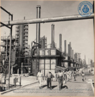 General View - Changing Shift in the Plant (#5205, Lago , Aruba, April-May 1944), Morris, Nelson