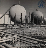 Butane Storage Spheres in Tank Farm (#5208, Lago , Aruba, April-May 1944), Morris, Nelson