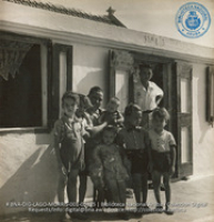 Dalmatius Navas, Lago Apprentice Boy, shown with his mother, little sisters and brothers (#5325, Lago , Aruba, April-May 1944), Morris, Nelson